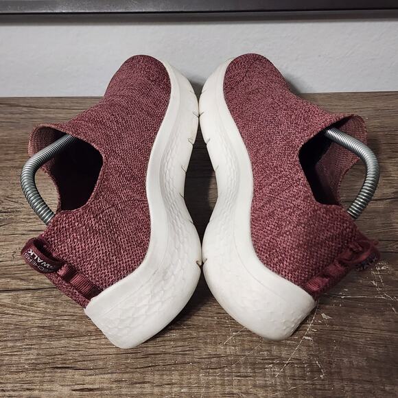 Skechers Go Walk Flex Vella Women's Casual Comfort Shoes Size 10 Burgundy - Picture 5 of 9